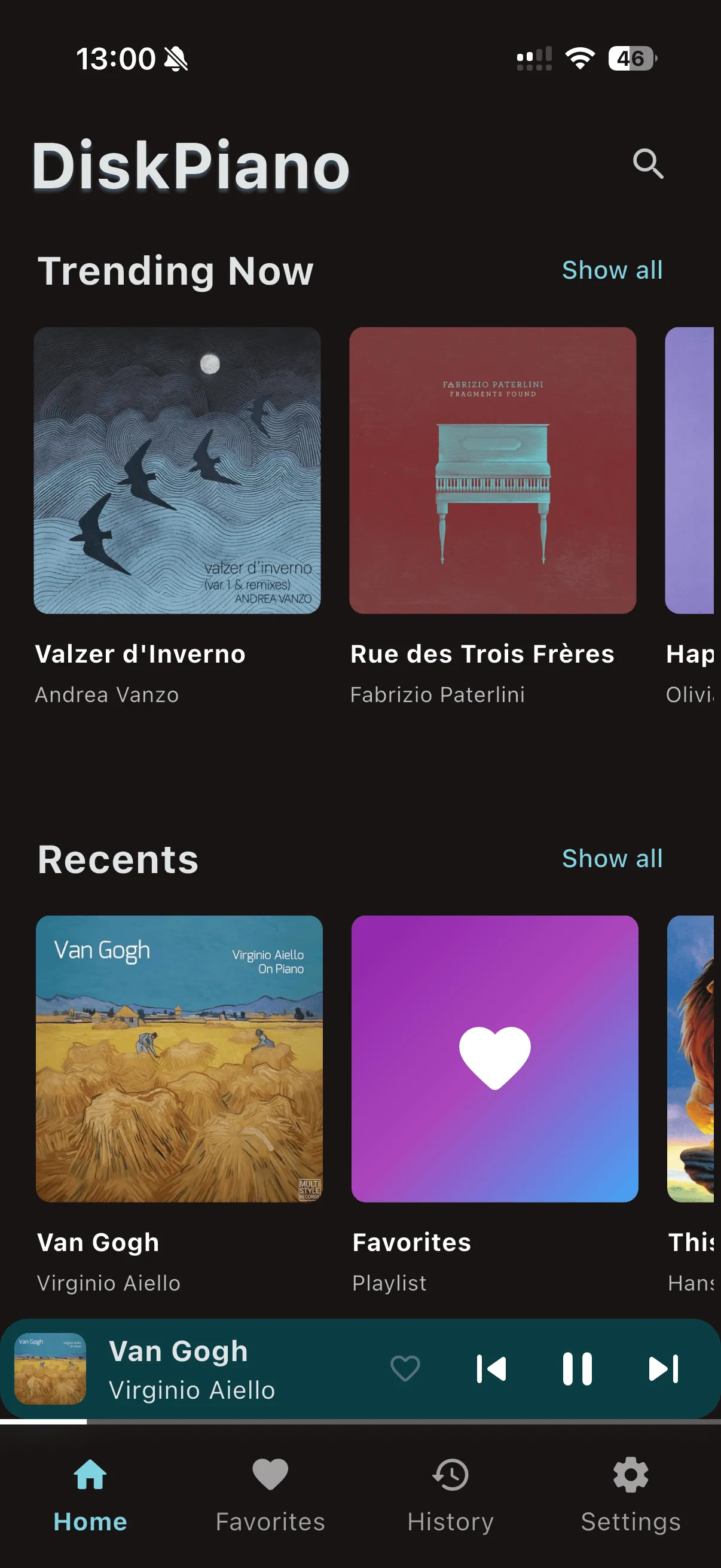 DiskPiano app overview